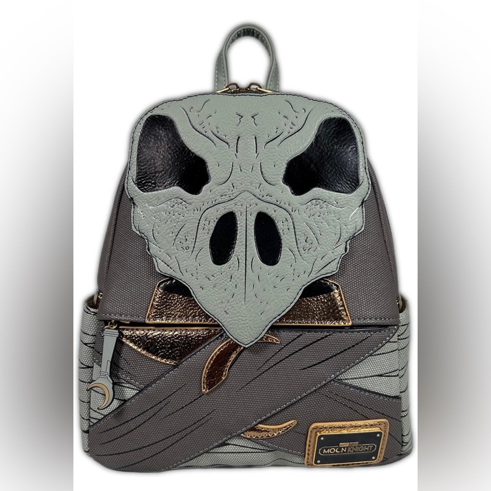 NWT Loungefly Moon Knight Khonshu Cosplay Mini Backpack Grotto Treasures Excl.